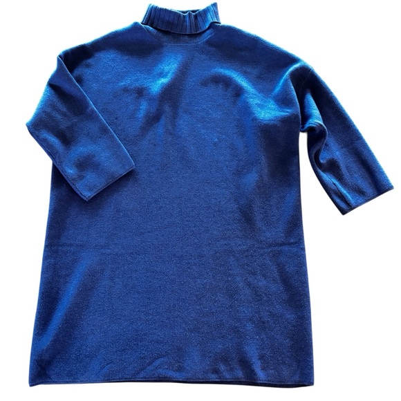 Tuckernuck Pomander Place Vivianne Turtleneck Dress in Blue,XL,Everyday Throw On - Picture 9 of 14